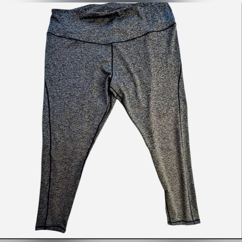 Serena Williams Heather Gray Athletic Leggings Women's‎ Plus Size 3X NWT QVC